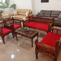 تخت سنتی چوبی گره چینی|مبلمان خانگی و میز عسلی|لاهیجان, بازکیاگوراب|دیوار