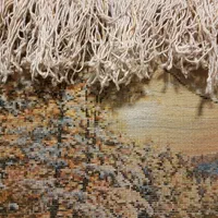 تابلو فرش دستباف منظره زمستانی چله ابریشم|تابلو فرش|تهران, ستارخان|دیوار