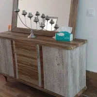 آینه کنسول|بوفه، ویترین، کنسول|رشت, استقامت ۱|دیوار