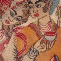 تابلو فرش دست بافت لیلی محنون