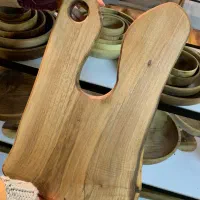 تخته گوشت سرو روستیک چوب گردو کادو یلدا|ظروف سرو و پذیرایی|تبریز, |دیوار