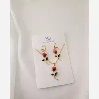 نیم ست گل رز جاودان