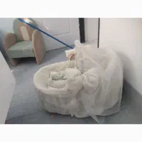سبد حصیری با روکش تور
