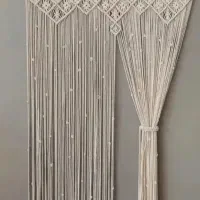 پرده مکرومه|پرده، رانر، رومیزی|گرگان, |دیوار