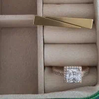 انگشتر مینیمال استیل و ژوپینگ