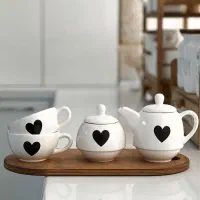 ست قوری و فنجون و قندون|ظروف سرو و پذیرایی|اسلامشهر, شهرک الهیه|دیوار