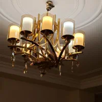 لوستر ۱۰ شاخه طلایی