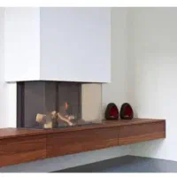 شومینه. باربیکیو.آجر نما .کف .شومینه سه و دو بعدی