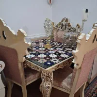 مبل و ناهار خوری سلطنتی همراه جلو مبلی و عسلی|مبلمان خانگی و میز عسلی|ابهر, |دیوار