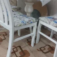 میز و ۳ عدد صندلی غذاخوری چوبی|میز و صندلی غذاخوری|جم, |دیوار