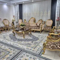 مبل ۹نفره ناهارخوری ۸ نفره تمام چوب در حد نو|مبلمان خانگی و میز عسلی|تهران, شهر زیبا|دیوار