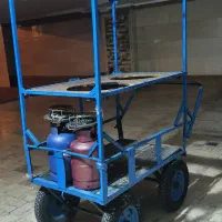 گاری با چرخ های لاستیکی