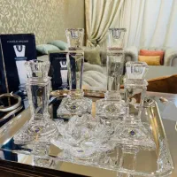 جاشمعی شمعدان کریستال بوهمیا لیوان چایخوری نمکپاش
