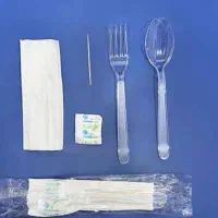 پک قاشق چنگال خلال نمک دستمال