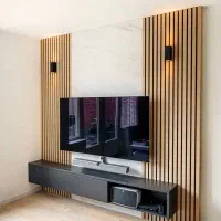 دیوارپوش tv room  آکوستیک درب