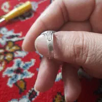 انگشتر نقره.سنگ شجر|جواهرات|گالیکش, |دیوار