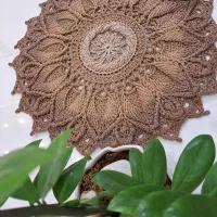 فرشینه ماندالا اولیتا(مکرومه )دستبافت