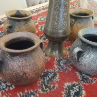۴ عدد گلدان پتینه زیبا و جنس محکم|صنایع دستی و سایر لوازم تزئینی|شیراز, شهرک گلستان شمالی|دیوار
