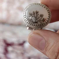 انگشتر نقره مردانه شجر قابن پاک