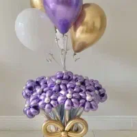 دسته گل بادکنکی طبق رنگ دلخواه شما