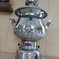 سماور گازی سوز  و میز اتو پایه فلزی سالم