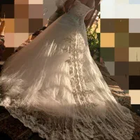 لباس عروس نو دنباله دار