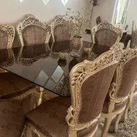 مبلمان استیل ۹ نفره|مبلمان خانگی و میز عسلی|تهران, نیاوران|دیوار