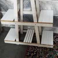 پایه چوبی و استیل