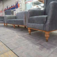 مبل راحتی پایه چوبی کاوالی|مبلمان خانگی و میز عسلی|خمینی‌شهر, |دیوار