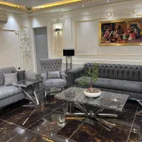 مبلمان و جلومبلی عسلی استیل