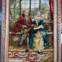 تابلو فرش دستبافت ابریشم