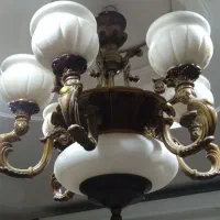 لوستر ۶ شاخه بزرگ|لوستر و چراغ آویز|کرج, شاهینویلا|دیوار