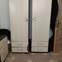 سرویس خواب و میز تلویزیون و پایه اینه شمعدان|تخت و سرویس خواب|بیرجند, |دیوار