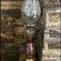 چراغ لاله عباسی شمعدانی قدیمی آنتیک