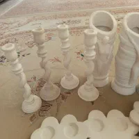 گلدان و جا شمعی پلی استر