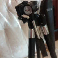 سه پایه دوربین فلزی استیل ژاپنی قدیمی و عتیقه نو