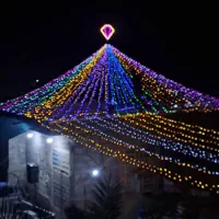 ریسه آرایی رنگین کمان