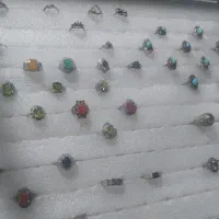 فروش انگشتر نقره با انواع نگینها|جواهرات|دامغان, |دیوار