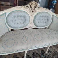 مبل دسته دار ۹نفره پارچه مخمل با ساتن