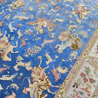 فرش های لوکس ابریشم‌ ماشینی تخفیف عالی