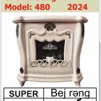 شومینه 30 هزار مدل توران کلاسیک سفید و مشکی