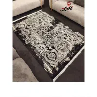 فرش طوسی زغالی نو وینتیج ۹ متری
