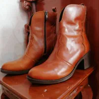 بوت. نیم بوت. چرم طبیعی. عسلی 39|کیف، کفش، کمربند|تهران, هفت حوض|دیوار