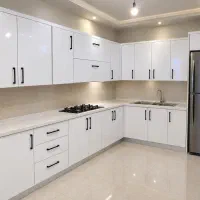کابینت فلزی دربها چوبی سه متر بالا و پایین