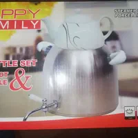 قوری و کتری مارک Happy family در حد نو|قوری، کتری، قهوه‌ساز دستی|اهواز, کوروش|دیوار