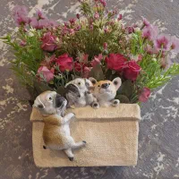 گل و گلدان تزئینی