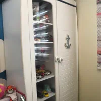 سرویس تخت و کمد ساحل چوب همراه تشک|تخت و سرویس خواب|رشت, معلم|دیوار