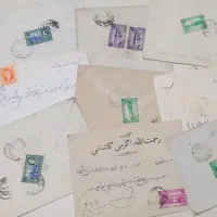 ۴۲ عدد پاکت نامه و نامه محمد رضاشاهی تمبردار|کلکسیون سکه، تمبر، اسکناس|نسیم‌شهر, |دیوار