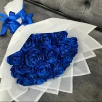 دسته گل روبانی رز جاودان