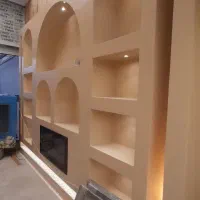 کناف لاین نوری میزTv کمد دیواری کاغذ دیواری شلف|میز تلویزیون|ساوه, |دیوار